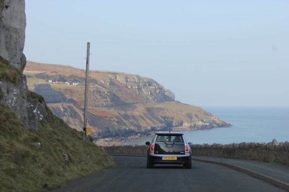 Cliff and ocean road